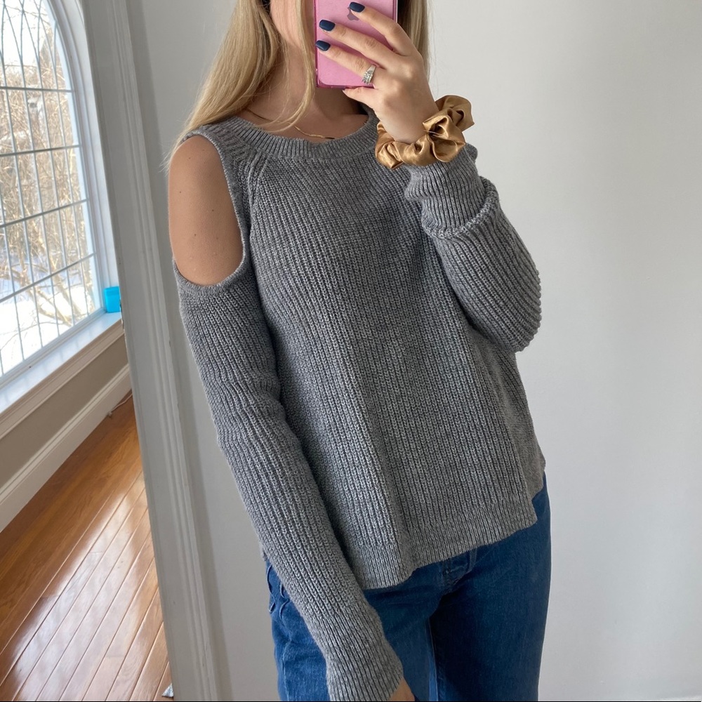 Hollister open shoulder knit
